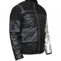 Civil War Winter Soldier Black Leather Bucky Barnes Jacket