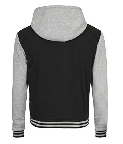 Decrum Mens Letterman Bomber Hooded Varsity Jackets