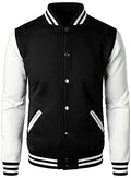 HOOD CREW Man’s Varsity Jacket Cotton Blend Letterman Jackets