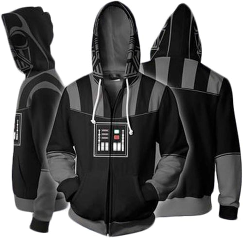 Anime Hoodie Jacket Unisex Zipper Closure Coat Halloween Costume