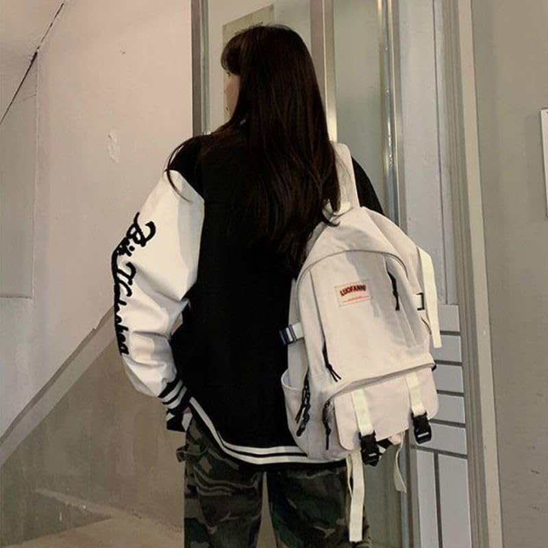CEINOM Y2k Vintage Bomber Jacket Women Harajuku Fashion College Uniform Varsity Baseball Jackets Oversized Sweatshirt Coat