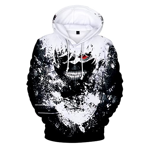 Tokyo Ghoul 3D Funny and Cool Women/men Hoodie Sweatshirt Hip Hop Sportswear Unisex Size Hoodies 4XL