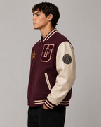 Daniel Jack – Burgundy Star "U" Premium Varsity Jacket