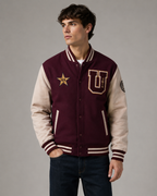 Daniel Jack – Burgundy Star "U" Premium Varsity Jacket