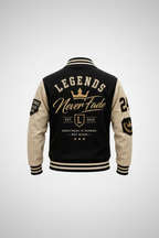 Legends Never Fade Varsity Jacket – Back View