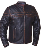Daniel Jack MOTORCYCLE COLORADO RUBOFF BROWN JACKET