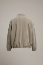 The Architect Stone Suede Bomber Jacket – Back View