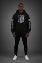 Male model wearing Daniel Jack Premium Logo Hoodie