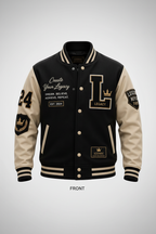 Legends Never Fade Varsity Jacket – Front View