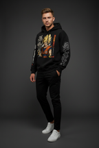 Male model wearing Dragon Ball Z Premium Hoodie