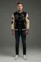 Legends Never Fade Varsity Jacket – Male Model