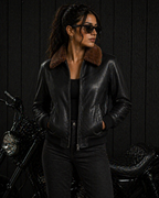 Daniel Jack Shearling Aviator Leather Jacket